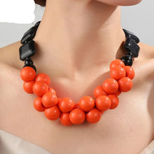 Load image into Gallery viewer, Zara Trendy Beads Big Pendant Necklace