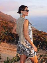 Load image into Gallery viewer, Sequin Open Vests for Women Glitter Sleeveless Vest Woman