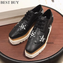 Load image into Gallery viewer, Casual Solid wedge Shoes Loafers Platforms loafers Oxfords 35-41