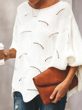 Load image into Gallery viewer, Long Sleeve Thin Crochet Sweaters for Woman Autumn New Women's Knitted