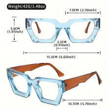 Load image into Gallery viewer, Y2K Oversized Clear Lens Glasses with Leopard Print Frame, Blue Light Blocking, Fashionable Accessory for Casual Attire
