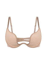 Load image into Gallery viewer, Sujetador espaciador Sexy en forma de U, ropa interior transpirable de malla fina con aros, lencería cómoda y elegante, bralette