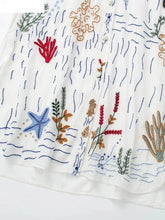 Load image into Gallery viewer, Floral Embroidery Shirt Dress