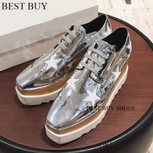 Load image into Gallery viewer, Casual Solid wedge Shoes Loafers Platforms loafers Oxfords 35-41