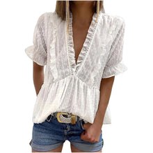 Load image into Gallery viewer, Summer Ruffle Blouse 2025