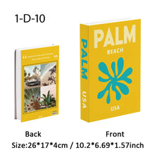 Load image into Gallery viewer, Palm Capri Ibiza Miami Tulum Fake Book Storage Box Travel Series Colorful Decorative Coffee Table Books Shooting Prop Home Decor