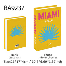 Load image into Gallery viewer, Palm Capri Ibiza Miami Tulum Fake Book Storage Box Travel Series Colorful Decorative Coffee Table Books Shooting Prop Home Decor