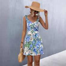 Load image into Gallery viewer, Sweet Short Camisole Dress V-neck