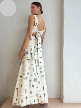 Load image into Gallery viewer, Dress Summer New Graffiti Square Neck Sleeveless Casual Loose Dress