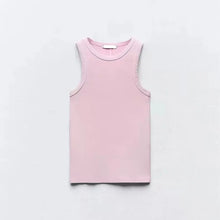 Load image into Gallery viewer, BMURHMZA Fashion New Water Wash Rib Simple Retro Workwear Women's Tank Top
