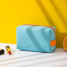Load image into Gallery viewer, Women Waterproof Cosmetic Bag PU Cute Candy Colors Travel Makeup Bags Woman Portable Make Up Toiletry Storage Bag Organizer Box
