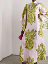 Load image into Gallery viewer, Resort Vintage Print Long Dress Casual V Neck