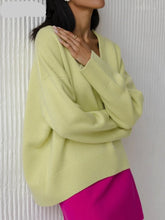 Load image into Gallery viewer, V Neck Oversized Sweaters
