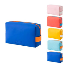 Load image into Gallery viewer, Women Waterproof Cosmetic Bag PU Cute Candy Colors Travel Makeup Bags Woman Portable Make Up Toiletry Storage Bag Organizer Box