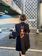 Load image into Gallery viewer, Fashion Black Embroidered Blazers