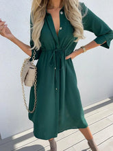 Load image into Gallery viewer, New Classic Fashion Solid Color Dress
