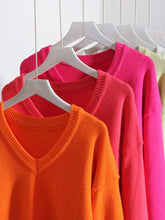 Load image into Gallery viewer, V Neck Oversized Sweaters