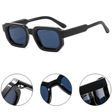 Load image into Gallery viewer, Fashion Square Sunglasses Vintage Blue Tea Punk Men Sun Glasses