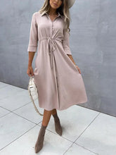 Load image into Gallery viewer, New Classic Fashion Solid Color Dress