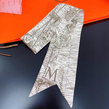 Load image into Gallery viewer, Fashion Women Silk Letter Design Scarf