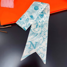 Load image into Gallery viewer, Fashion Women Silk Letter Design Scarf