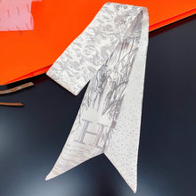 Load image into Gallery viewer, Fashion Women Silk Letter Design Scarf