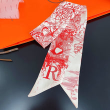 Load image into Gallery viewer, Fashion Women Silk Letter Design Scarf