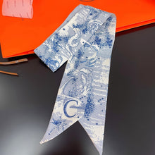 Load image into Gallery viewer, Fashion Women Silk Letter Design Scarf