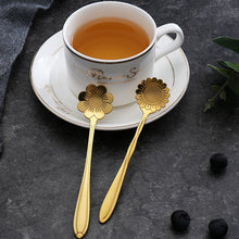 Load image into Gallery viewer, 8Pcs Flower Spoon Set Small Teaspoon Coffee Spoon