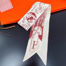 Load image into Gallery viewer, Fashion Women Silk Letter Design Scarf