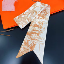 Load image into Gallery viewer, Fashion Women Silk Letter Design Scarf