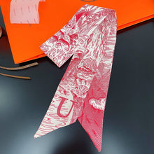 Load image into Gallery viewer, Fashion Women Silk Letter Design Scarf