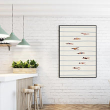 Load image into Gallery viewer, Women Swimmers Wall Art PrintsMinimalist Posters Swimming Pool