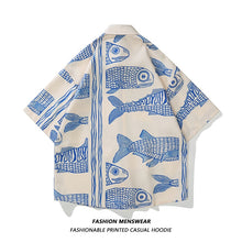 Load image into Gallery viewer, Oversized American Style Fashion Fish Print