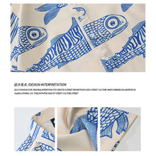 Load image into Gallery viewer, Oversized American Style Fashion Fish Print
