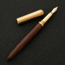 Load image into Gallery viewer, Luxury Brand Wood Fountain Pen 0.7mm Fine Nib Calligraphy Pens Writing Metal Wooden Gifts Stationery Office School Supplies