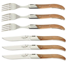 Load image into Gallery viewer, Steak Knives Forks 6 pieces