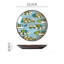 Load image into Gallery viewer, Alexa Creative hand-painted ceramic plate round plate