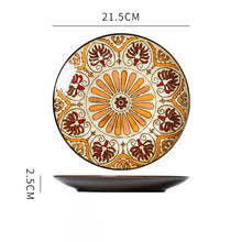 Load image into Gallery viewer, Alexa Creative hand-painted ceramic plate round plate