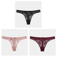 Load image into Gallery viewer, 3Pcs/Lot Lace Thong Low Waist Panties String
