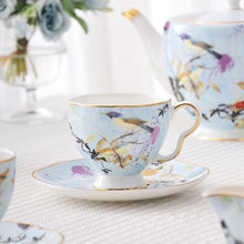 Load image into Gallery viewer, Valentina Hand painted High-grade Coffee Cup Saucer Set English