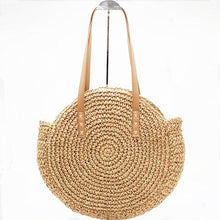 Load image into Gallery viewer, Alia Rattan Bag Round