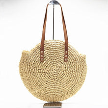 Load image into Gallery viewer, Alia Rattan Bag Round
