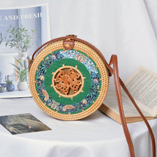 Load image into Gallery viewer, Alia Rattan Bag Round