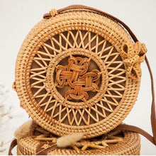 Load image into Gallery viewer, Alia Rattan Bag Round