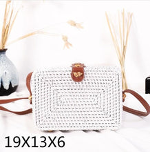 Load image into Gallery viewer, Alia Rattan Bag Round