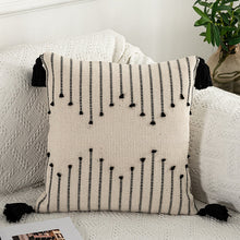 Load image into Gallery viewer, Geometric cushion cover Tassels pillow cover Woven Thick Rug Cushion cover 45x45cm/30x50cm