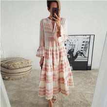 Load image into Gallery viewer, Boho Hunter Fashion Geometric Print Dress