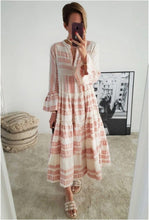 Load image into Gallery viewer, Boho Hunter Fashion Geometric Print Dress