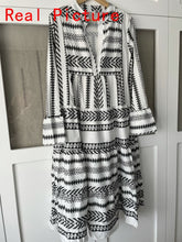 Load image into Gallery viewer, Boho Hunter Fashion Geometric Print Dress
